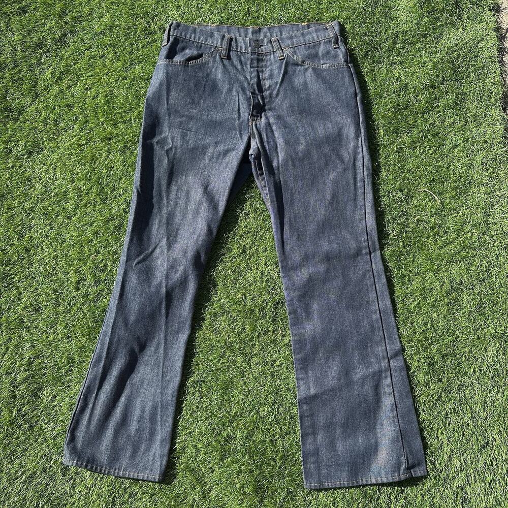 Vintage 1974 Levi 646 Jeans 32 x 29.5 Big E Denim 646-1918 Dark Wash